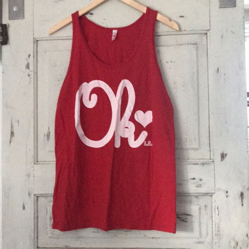 American apparel Ok hello tank